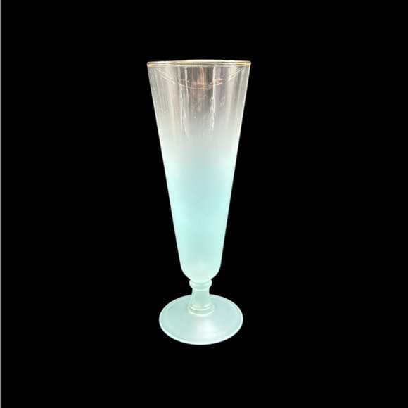 Blendo Pilsner Drinking Glasses Colorful Frosted Vintage Mid-Century Modern MCM - Picture 3 of 11